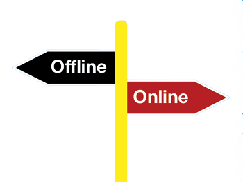Choose between online and offline